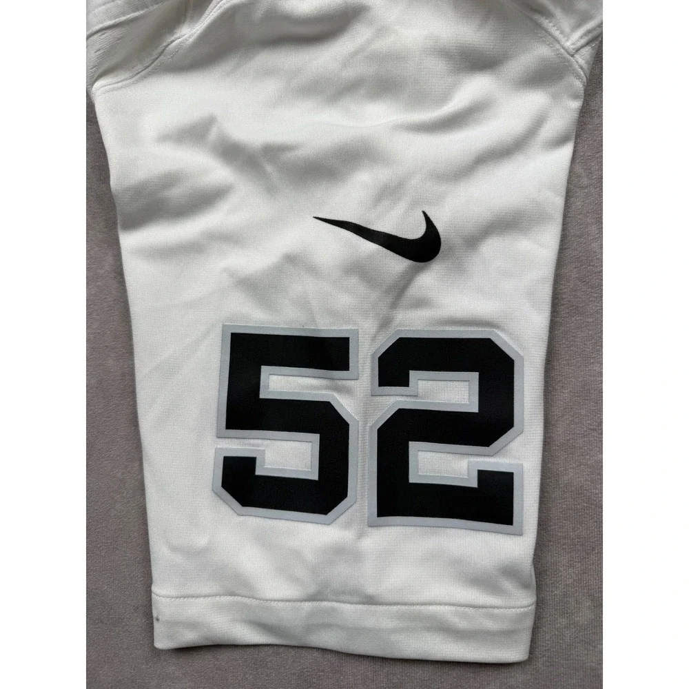 Nike NFL On The Field Oakland Raiders Khalil Mack #52 Jersey Men M White 2000s